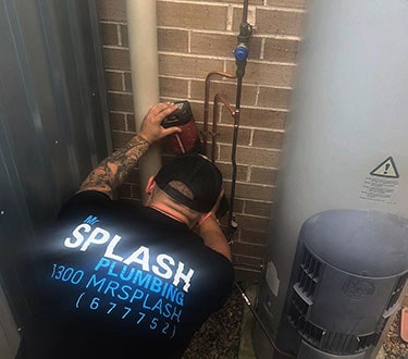 Mr splash plumbing at work